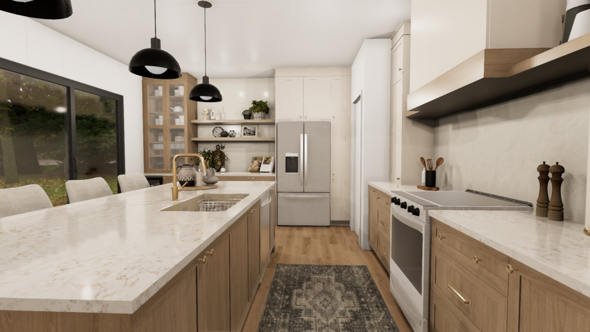 Rendu 3D du projet de cuisine